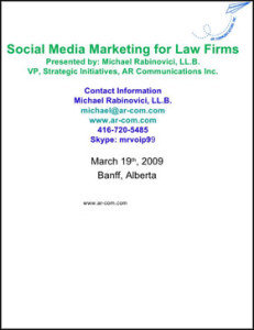 Slideshare Social Media Marketing for law firms