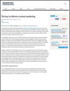 Content Marketing Article Series
